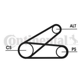 Achetez des Jeu de courroies trapézoïdales à nervures CONTITECH 6PK873 ELAST T1 à prix pour 65,49 €