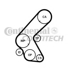 Achetez des Kit de distribution CONTITECH CT1014K2 à prix pour 102,57 €