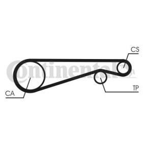 Achetez des Courroie de distribution CONTITECH CT653 à prix pour 18,04 €