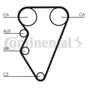 Achetez des Kit de distribution CONTITECH CT708K1 à prix pour 54,08 €