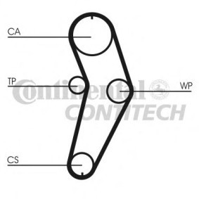 Zahnriemensatz des Herstellers CONTITECH - Originalware Artikelnummer: CT709WP1