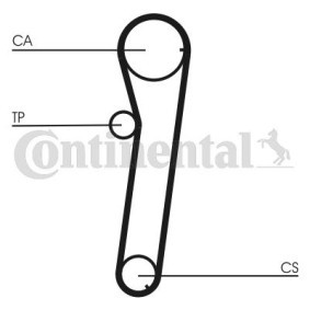 Achetez des Courroie de distribution CONTITECH CT739 à prix pour 19,66 €