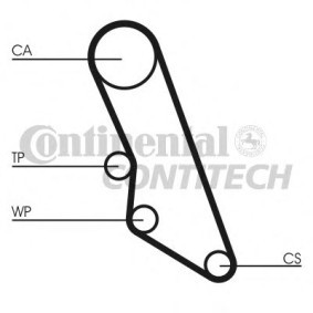 Achetez des Courroie de distribution CONTITECH CT865 à prix pour 26,48 €