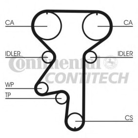 Achetez des Kit de distribution + pompe à eau CONTITECH CT870WP2 à prix pour 124,70 €