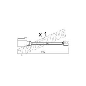 Achetez des Témoin d'usure de plaquette de frein TRUSTING SU.274 à prix pour 41,36 €