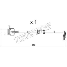 Achetez des Témoin d'usure de plaquette de frein TRUSTING SU.290 à prix pour 43,11 €