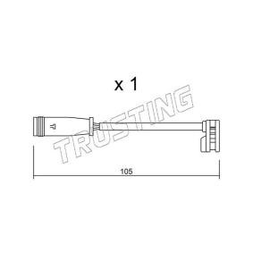 Achetez des Témoin d'usure de plaquette de frein TRUSTING SU.313 à prix pour 39,50 €