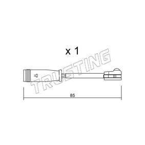 Achetez des Témoin d'usure de plaquette de frein TRUSTING SU.314 à prix pour 39,50 €