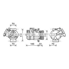 Acquista Compressore aria condizionata da PRASCO SZK140 a buon mercato per soli 636,55 €