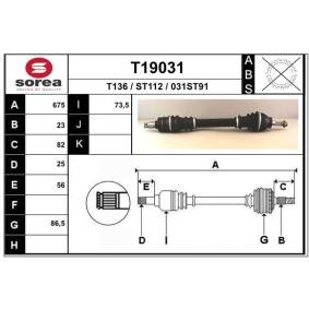Köp Drivaxel av EAI T19031 till det låga priset 1044,19 kr