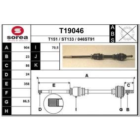 Köp Drivaxel av EAI T19046 till det låga priset 1044,19 kr