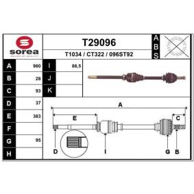 Comprar Árbol de transmisión de EAI T29096 a bajo precio de 123,52 €