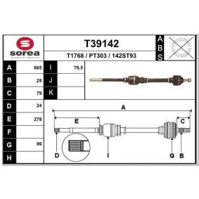 Comprar Árbol de transmisión de EAI T39142 a bajo precio de 108,76 €