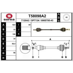 Compre Palier de EAI online para Astra Mk II CC (T85) a precios moderados