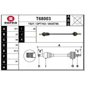 Compre Palier de EAI online para Astra Mk II CC (T85) a precios moderados
