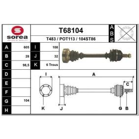 Antriebswelle T68104