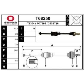 Comprar Árbol de transmisión de EAI T68250 a bajo precio de 101,29 €