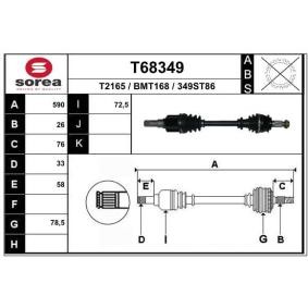 Köp Drivaxel av EAI T68349 till det låga priset 1526,94 kr