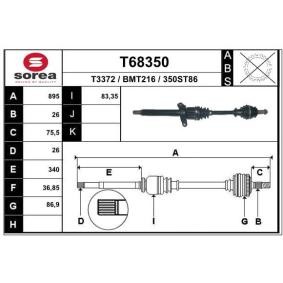 Comprar Árbol de transmisión de EAI T68350 a bajo precio de 153,18 €
