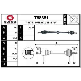 Comprar Árbol de transmisión de EAI T68351 a bajo precio de 153,18 €