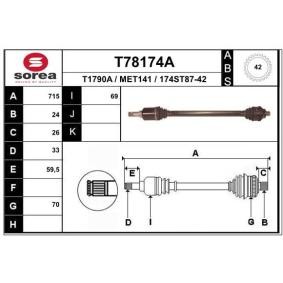 Comprar Árbol de transmisión de EAI T78174A a bajo precio de 123,52 €