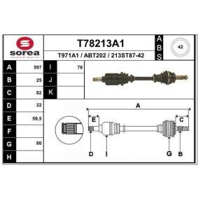 Comprar Árbol de transmisión de EAI T78213A1 a bajo precio de 123,52 €