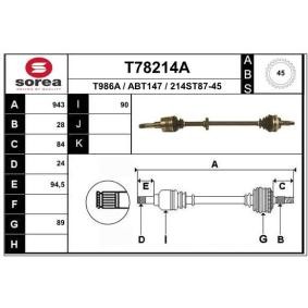 Comprar Árbol de transmisión de EAI T78214A a bajo precio de 123,52 €