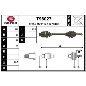 Comprar Árbol de transmisión de EAI T98027 a bajo precio de 117,95 €