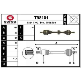 Comprar Árbol de transmisión de EAI T98101 a bajo precio de 117,95 €