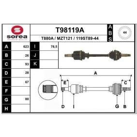 Comprar Árbol de transmisión de EAI T98119A a bajo precio de 123,52 €