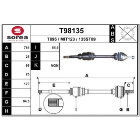 Antriebswelle T98135