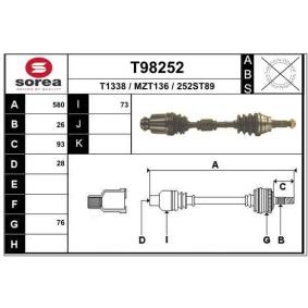Comprar Árbol de transmisión de EAI T98252 a bajo precio de 117,95 €
