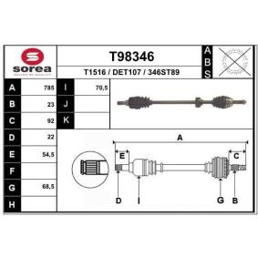 Comprar Árbol de transmisión de EAI T98346 a bajo precio de 117,95 €