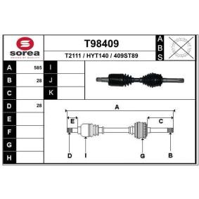 Comprar Árbol de transmisión de EAI T98409 a bajo precio de 141,85 €