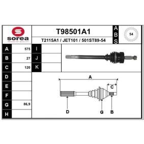 Comprar Árbol de transmisión de EAI T98501A1 a bajo precio de 141,85 €