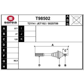 Comprar Árbol de transmisión de EAI T98502 a bajo precio de 141,85 €