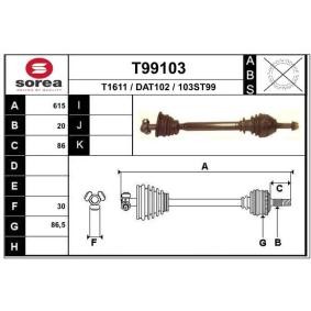 Comprar Árbol de transmisión de EAI T99103 a bajo precio de 63,80 €