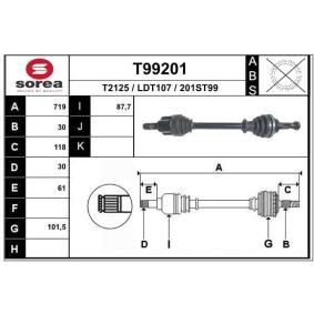 Köp Drivaxel av EAI T99201 till det låga priset 1643,45 kr