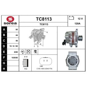 Lichtmaschine von SNRA TC8113