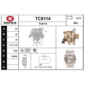 Lichtmaschine von SNRA TC8114