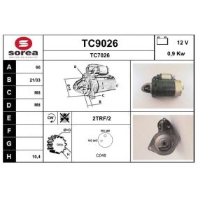 Köp Startmotor av SNRA TC9026 till det låga priset 1500,35 kr