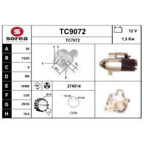 Köp Startmotor av SNRA TC9072 till det låga priset 1266,26 kr