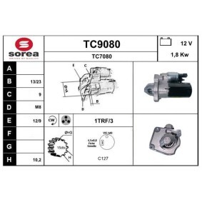 Köp Startmotor av SNRA TC9080 till det låga priset 2580,53 kr