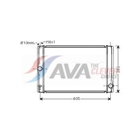 Achetez des Radiateur du moteur AVA COOLING SYSTEMS TOA2400 à prix pour 210,67 €