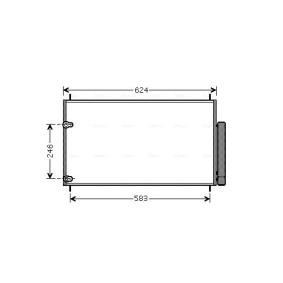 Achetez des Condenseur, climatisation AVA COOLING SYSTEMS TOA5405D à prix pour 132,06 €