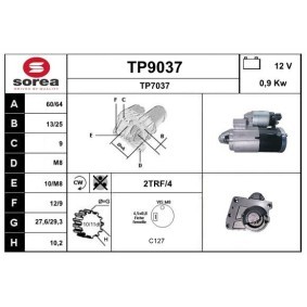 Köp Startmotor av SNRA TP9037 till det låga priset 1433,65 kr