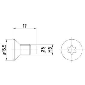 Schraube, Bremsscheibe von MINTEX TPM0004