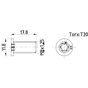 Comprar Tornillo, disco de freno de MINTEX TPM0013 a bajo precio de 3,86 €