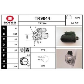 Köp Startmotor av SNRA TR9044 till det låga priset 1386,29 kr