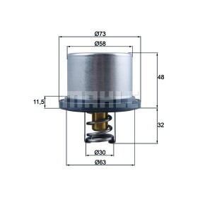 Kühlwasserthermostat TX 180 86D